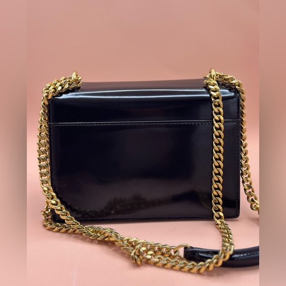 Black Sunset Patent Leather Shoulder Bag Saint Laurent - Picture 6 of 9